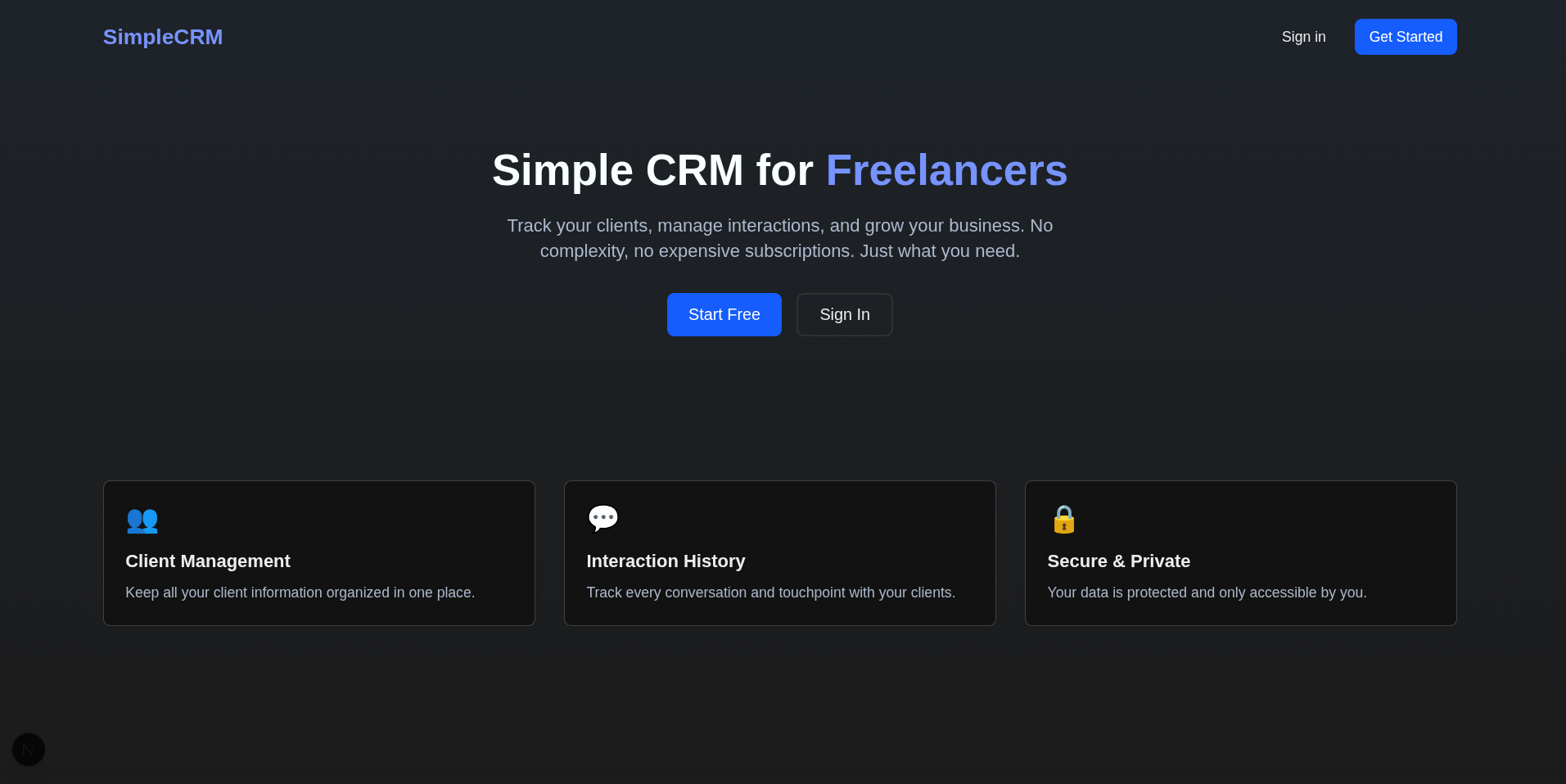 SimpleCRM